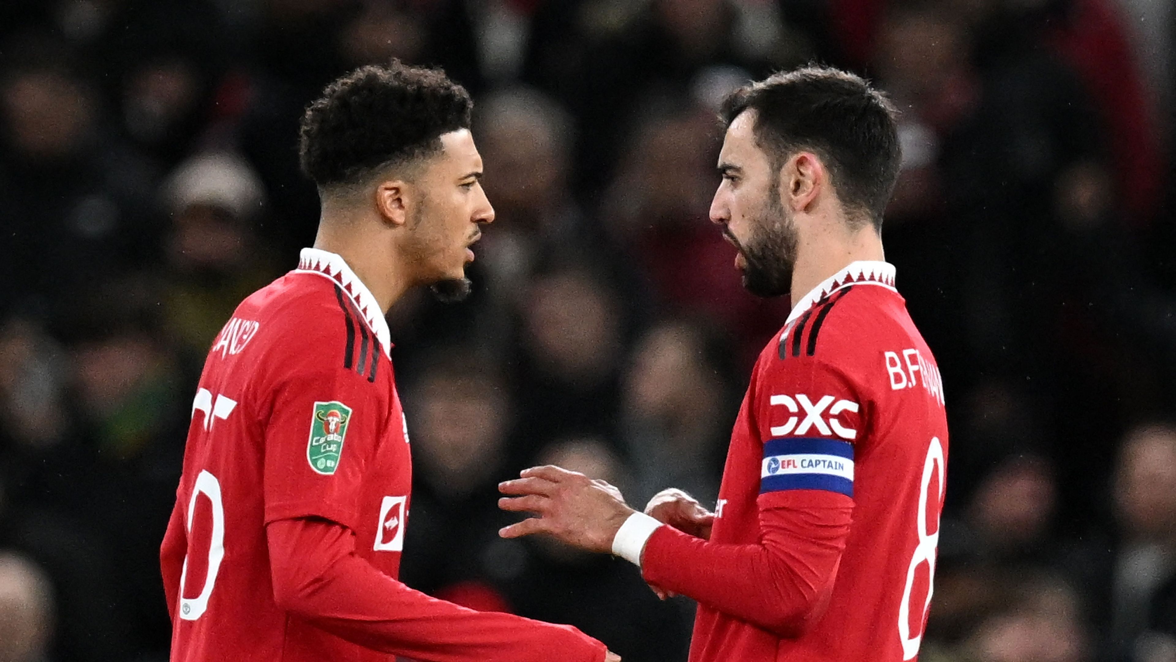 Jadon Sancho & Bruno Fernandes Manchester United 2022-23