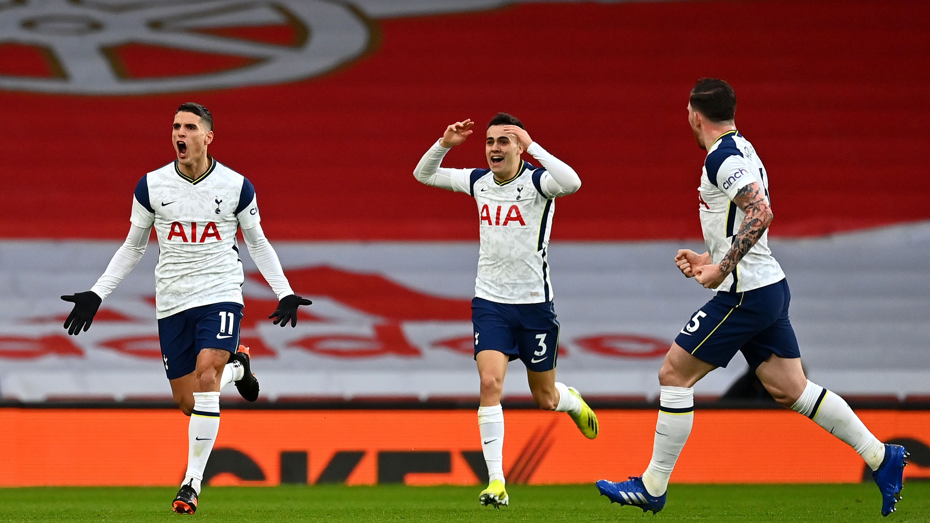 Arsenal vs Tottenham, Lamela, Reguilon