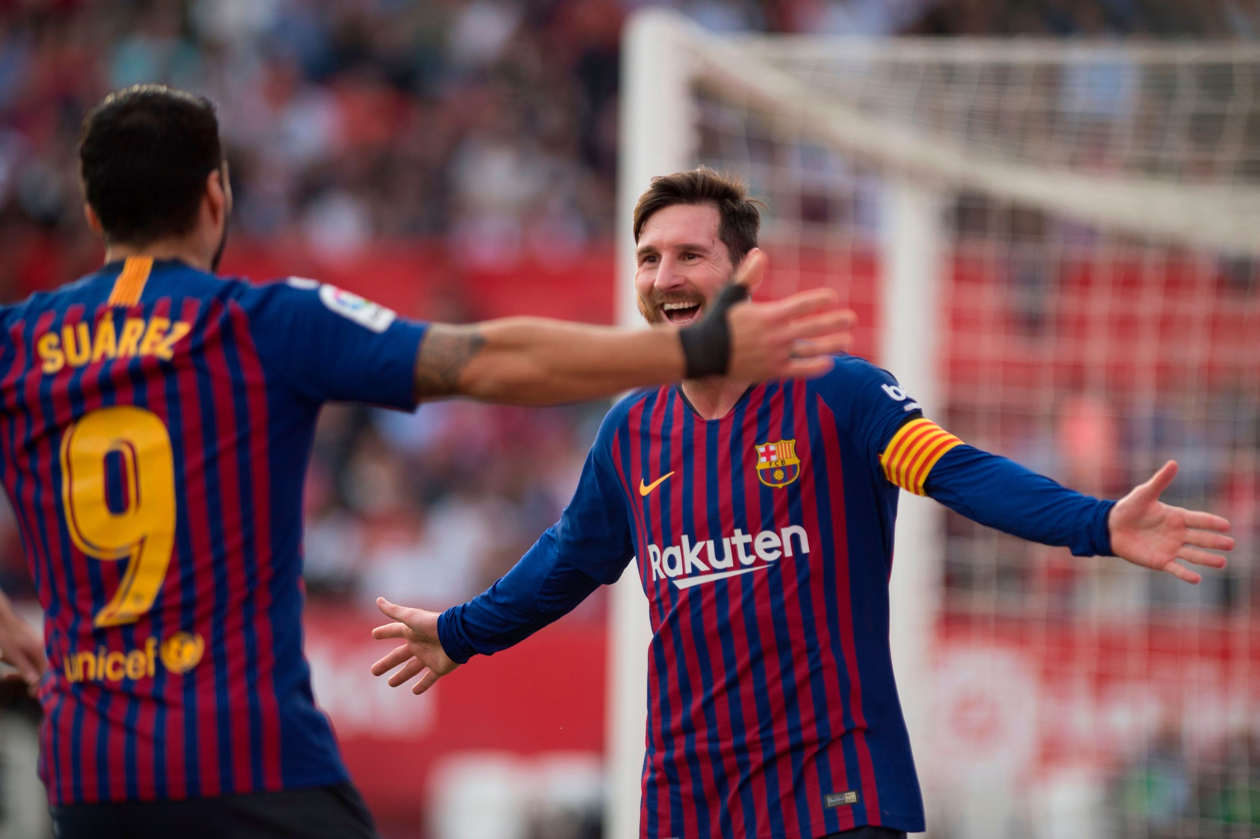 Messi Suarez Sevilla Barcelona LaLiga