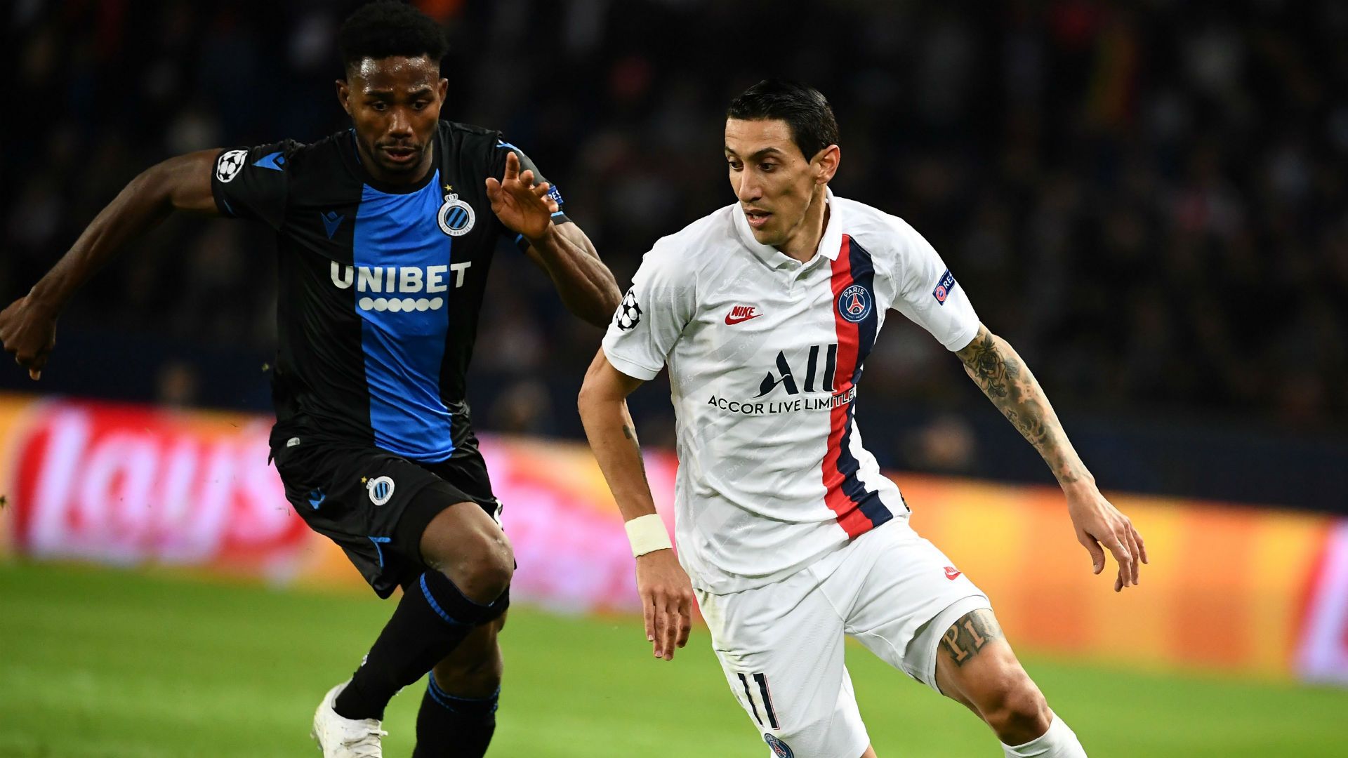 Angel Di Maria PSG Brugge UEFA Champions League 06112019