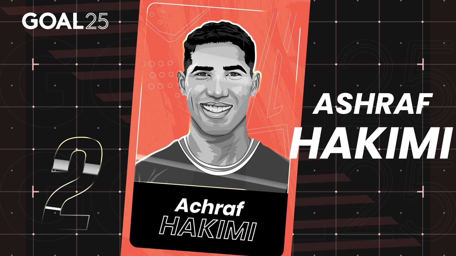 GOAL 25 2021 GFX #02 ACHRAF HAKIMI PSG MOROCCO