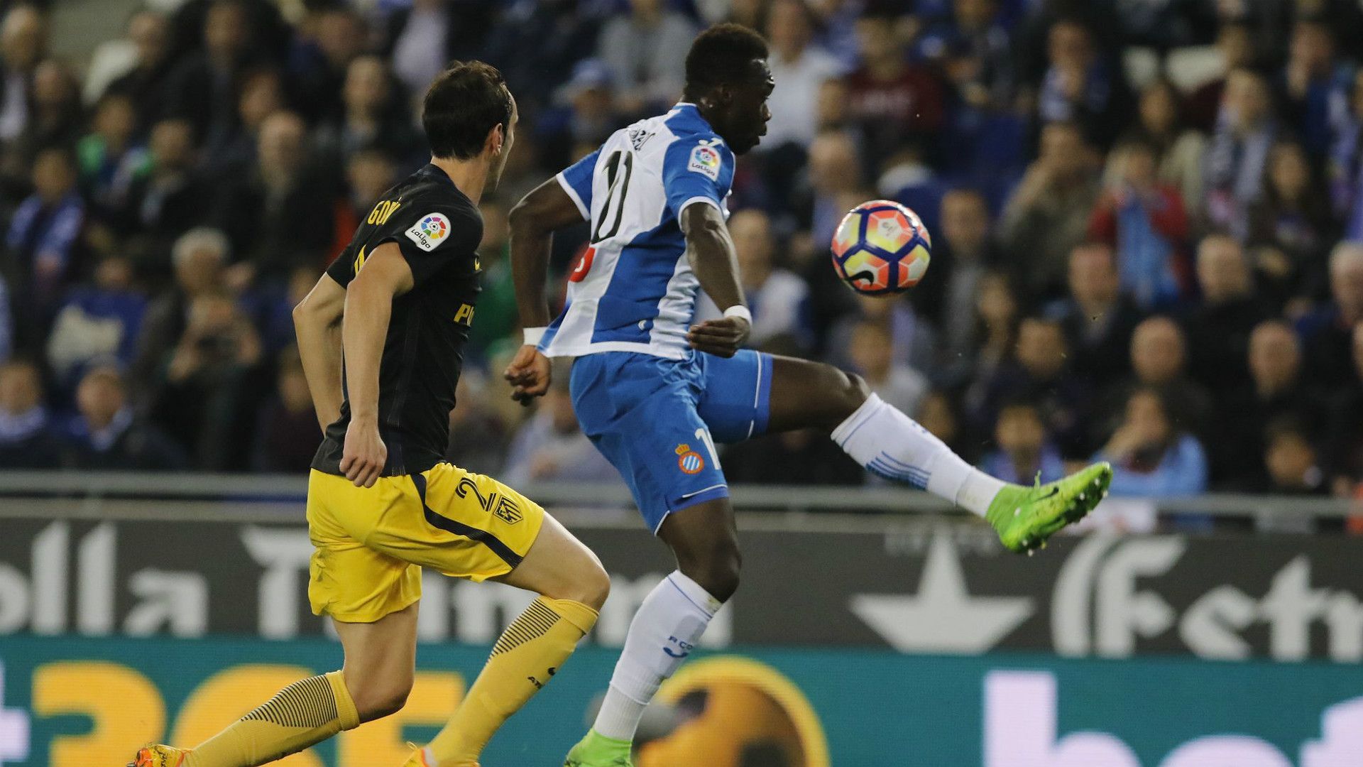 Diego Godin Felipe Caicedo Espanyol Atletico Madrid LaLiga