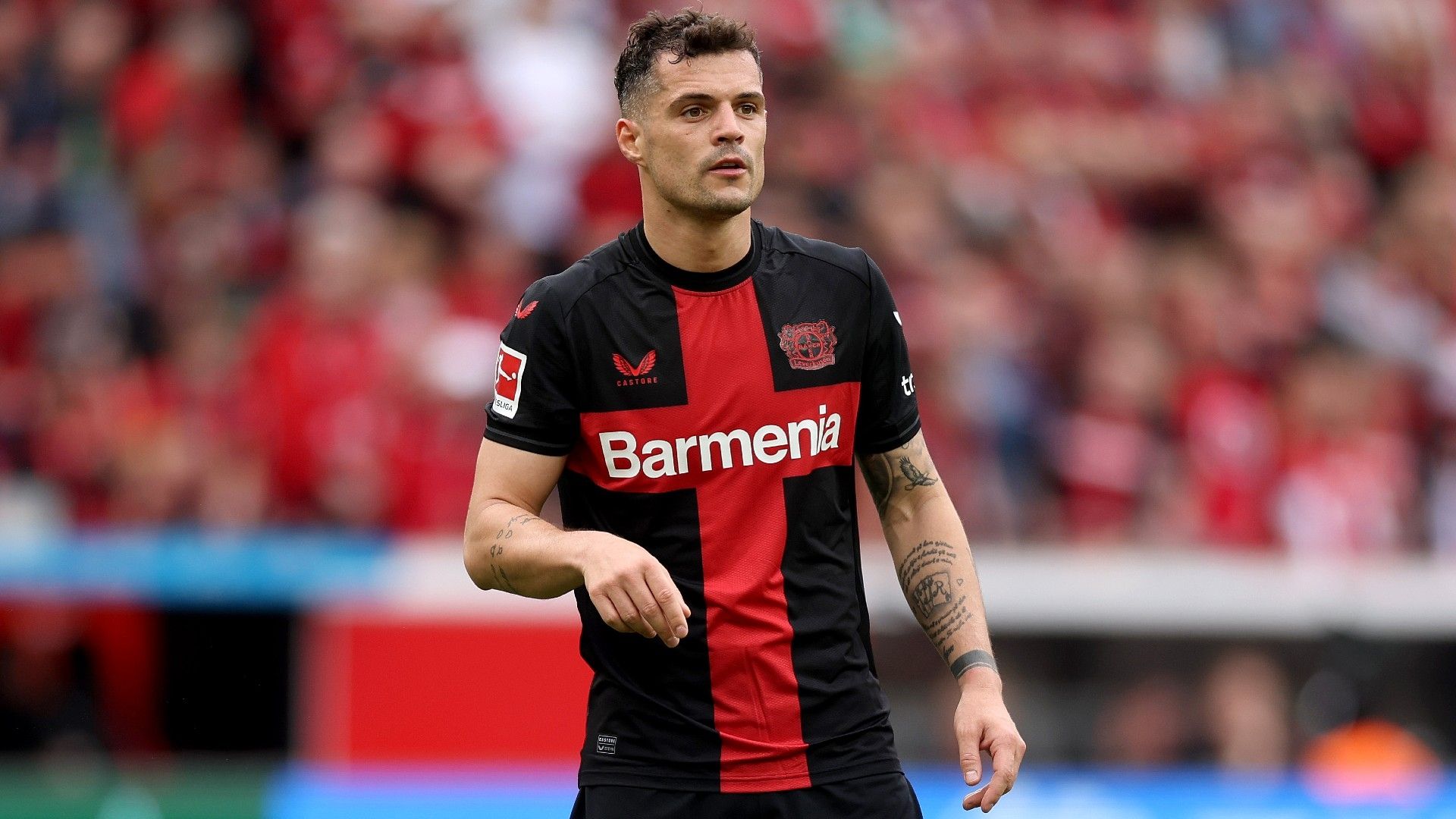 Granit Xhaka of Bayer Leverkusen