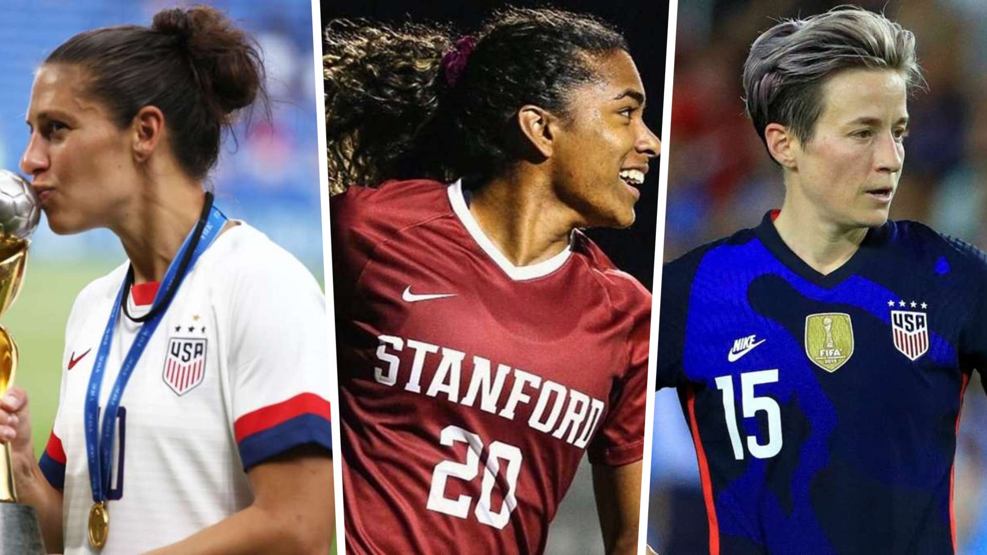 Carli Lloyd Megan Rapinoe Catarina Macario GFX