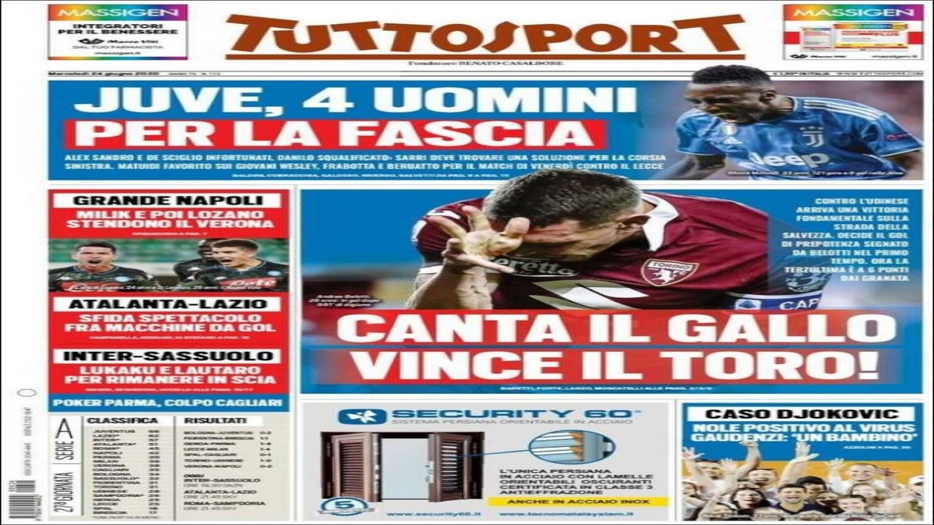 Tuttosport 24 june