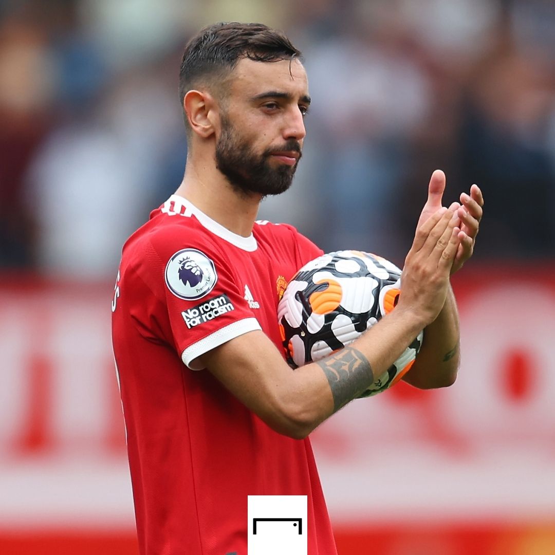 Bruno Fernandes Manchester United Leeds Premier League 2021-22 GFX