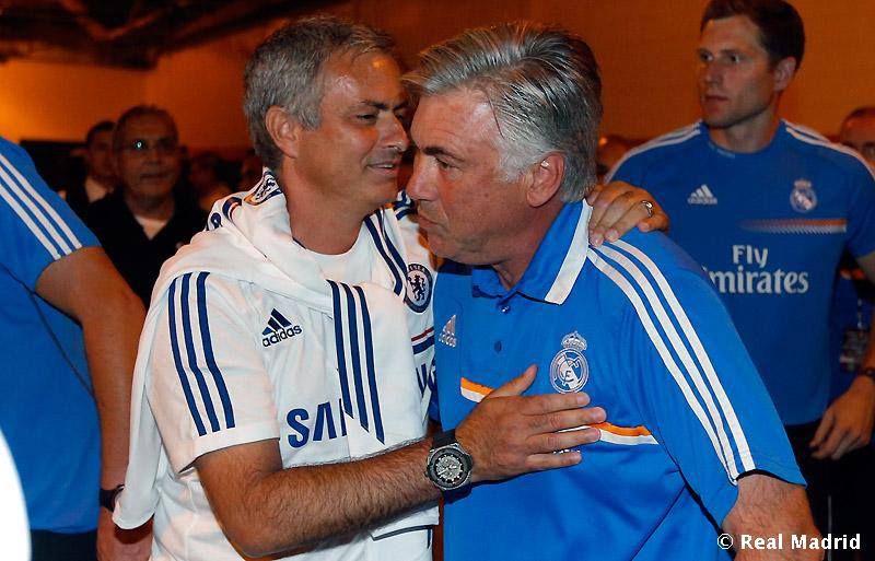 carlo ancelotti & jose mourinho