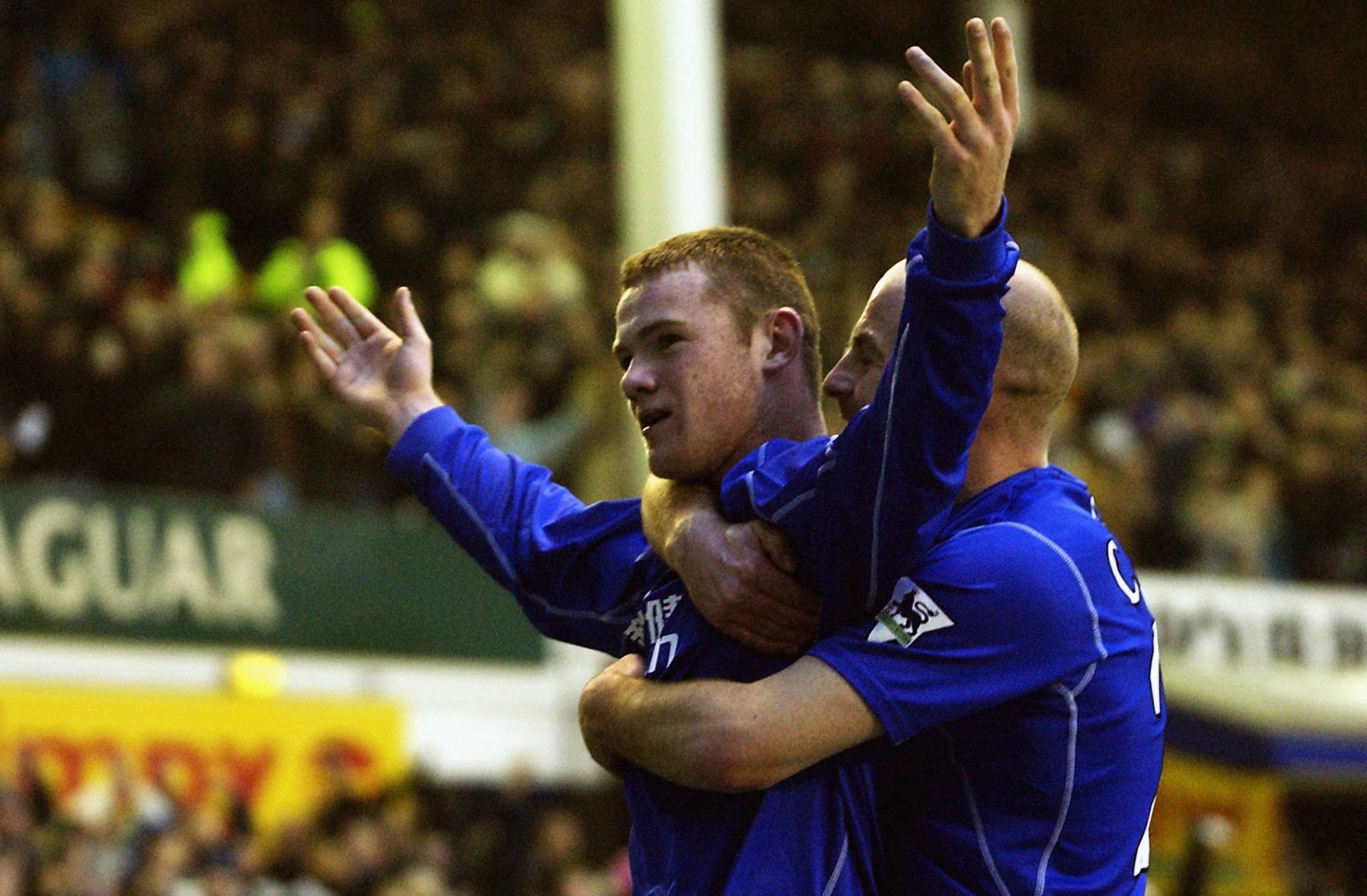 Rooney second goal Everton