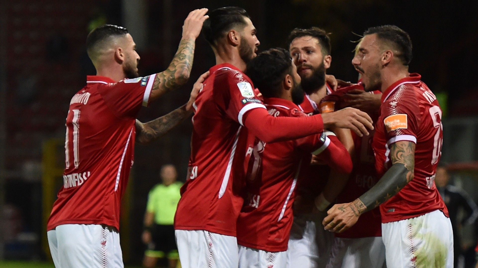 Perugia celebrating - Serie B