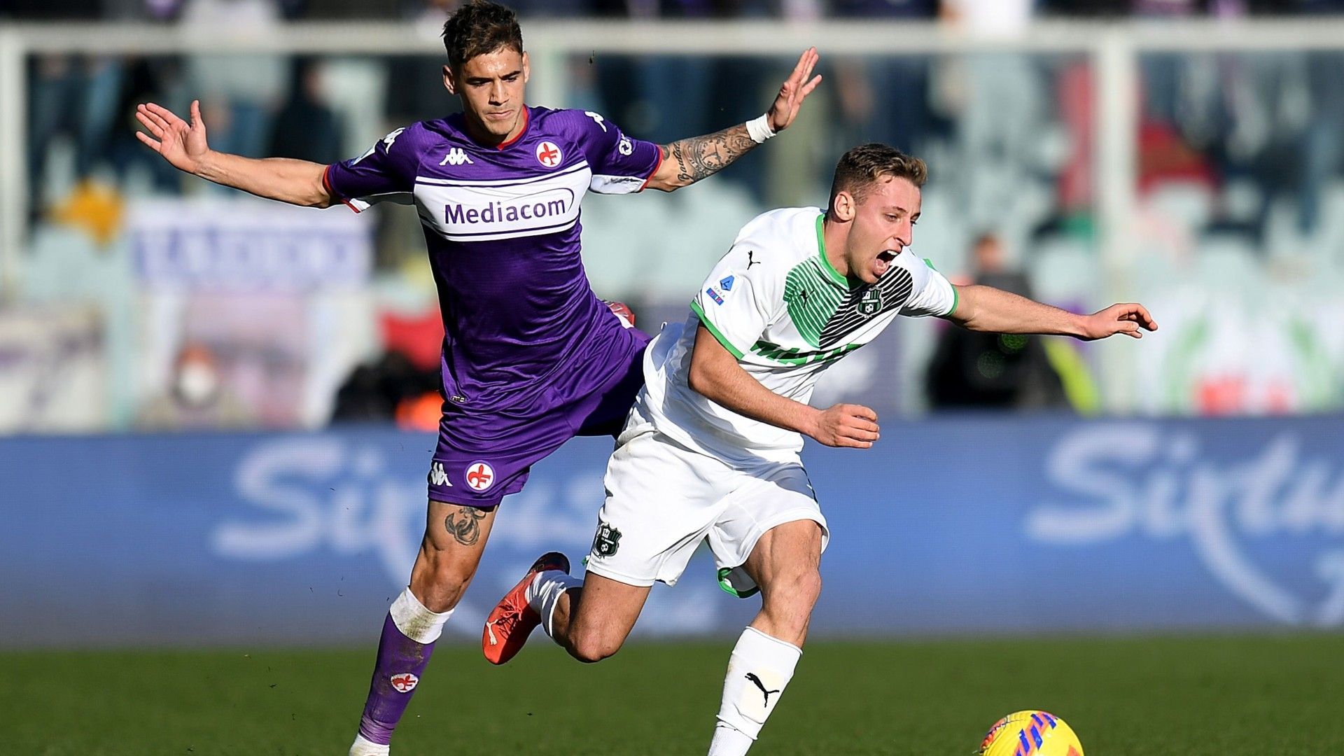 Martinez Quarta Frattesi Fiorentina Sassuolo Serie A