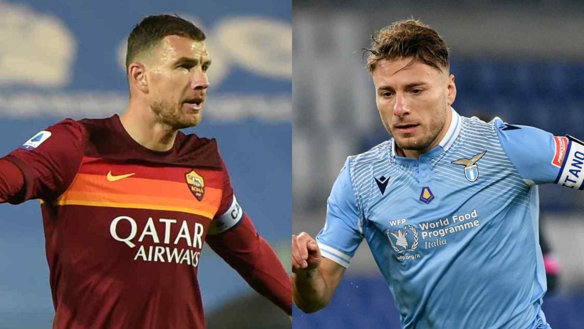 Immobile Lazio Dzeko Roma 2020-21