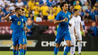 Marquinhos Neymar Coutinho Brazil El Salvador Friendly 11092018