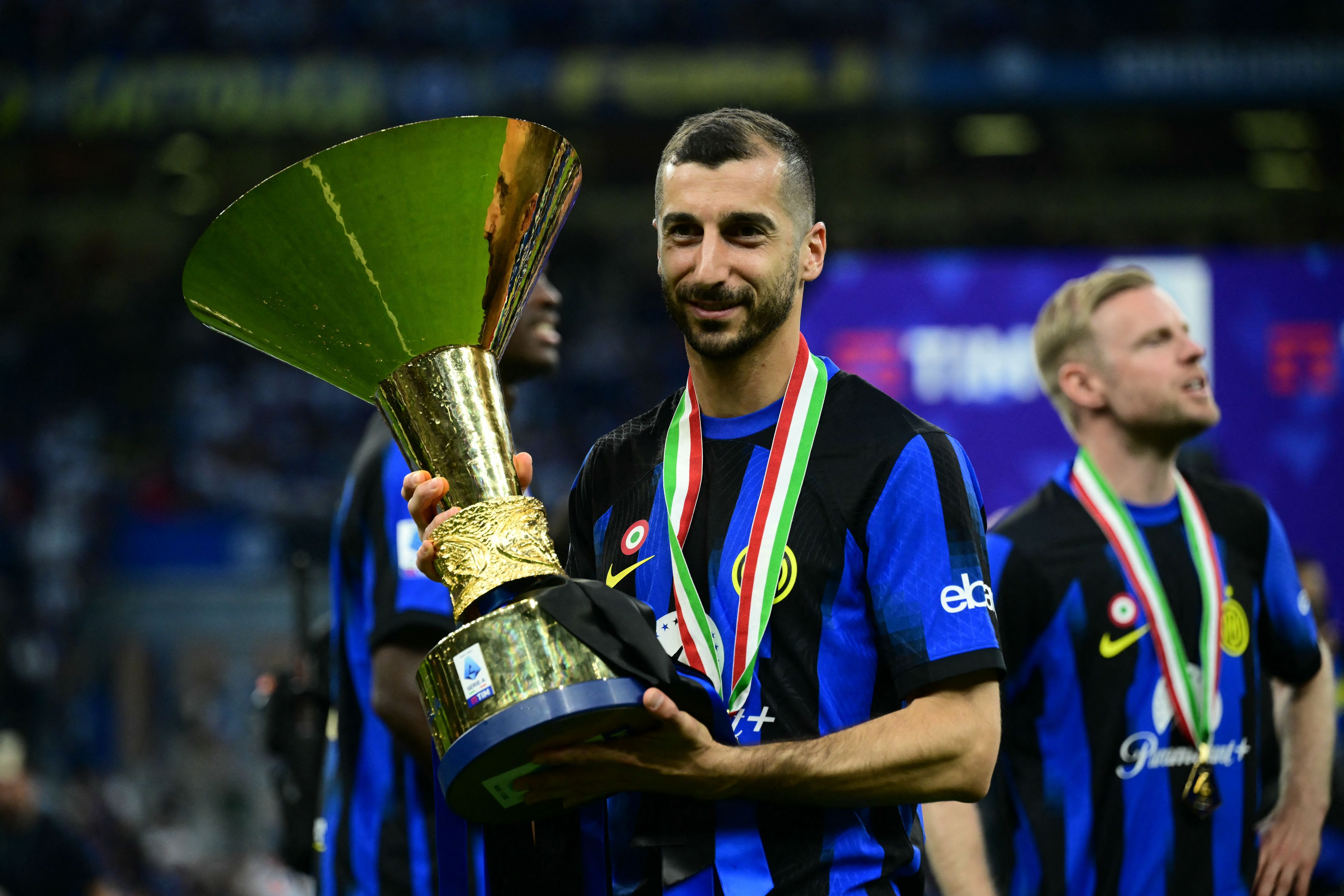 Mkhitaryan festa Scudetto Inter
