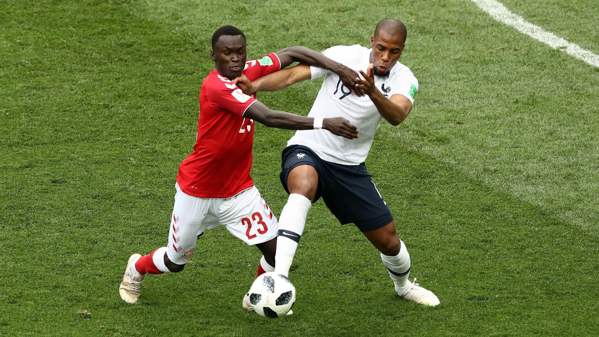 Pone Sisto Djibril Sidibe Denmark france World Cup 26062018