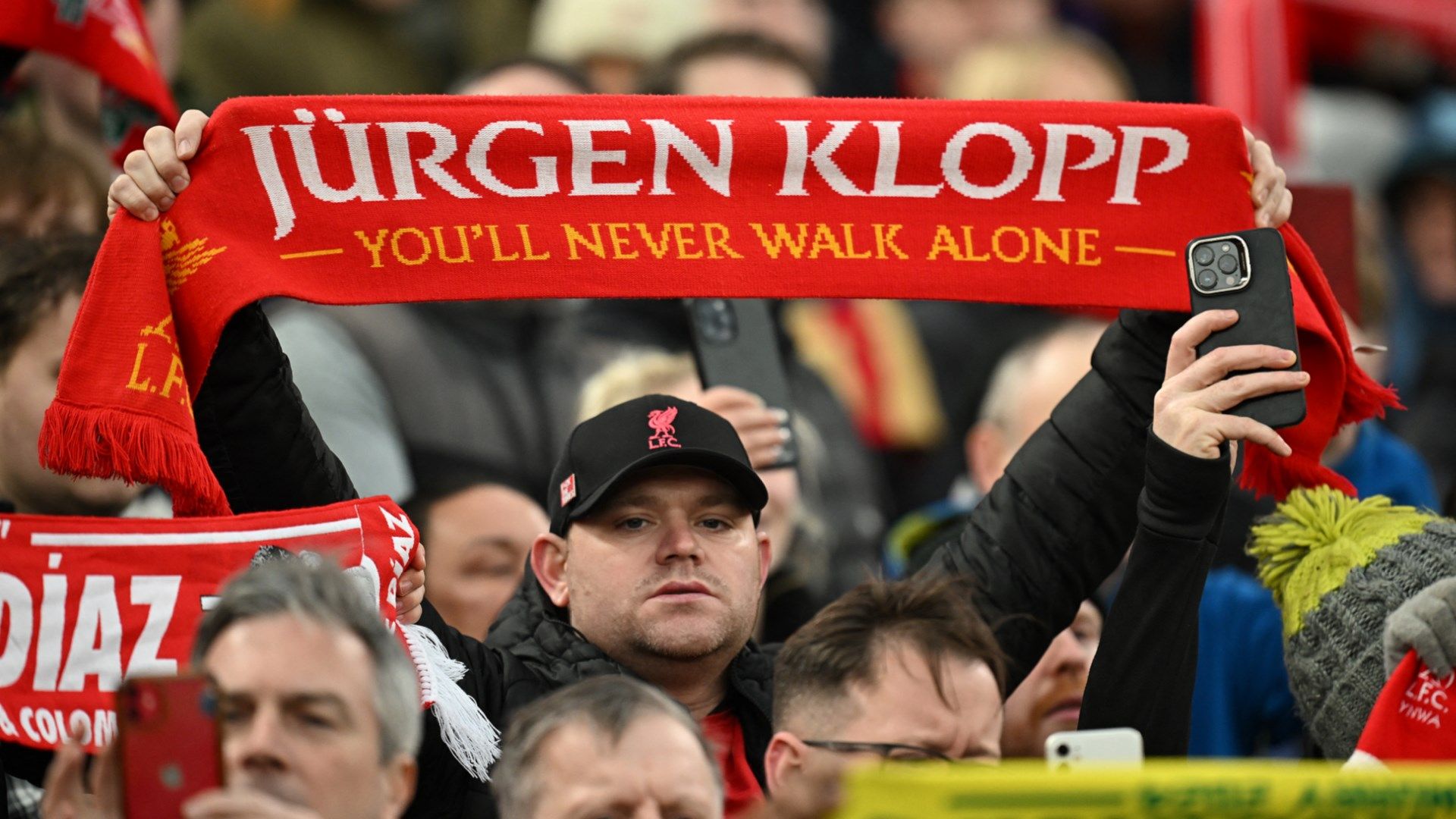 Jurgen Klopp scarf Liverpool 2023-24