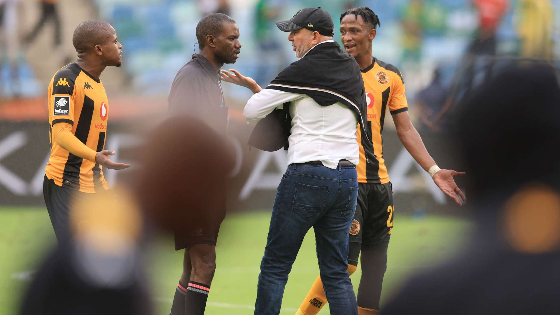 Wandile Duba, Olani Kwinda, Nasreddine Nabi & George Matlou, Kaizer Chiefs, January 2025