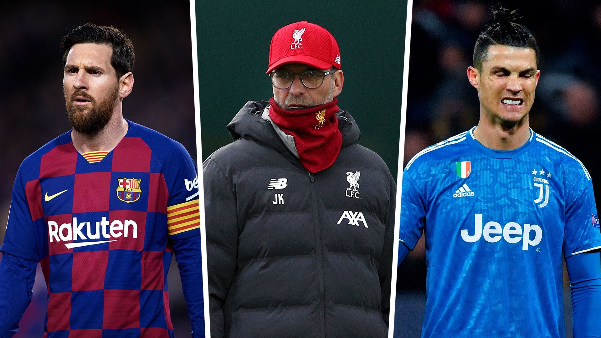 Lionel Messi Jurgen Klopp Cristiano Ronaldo