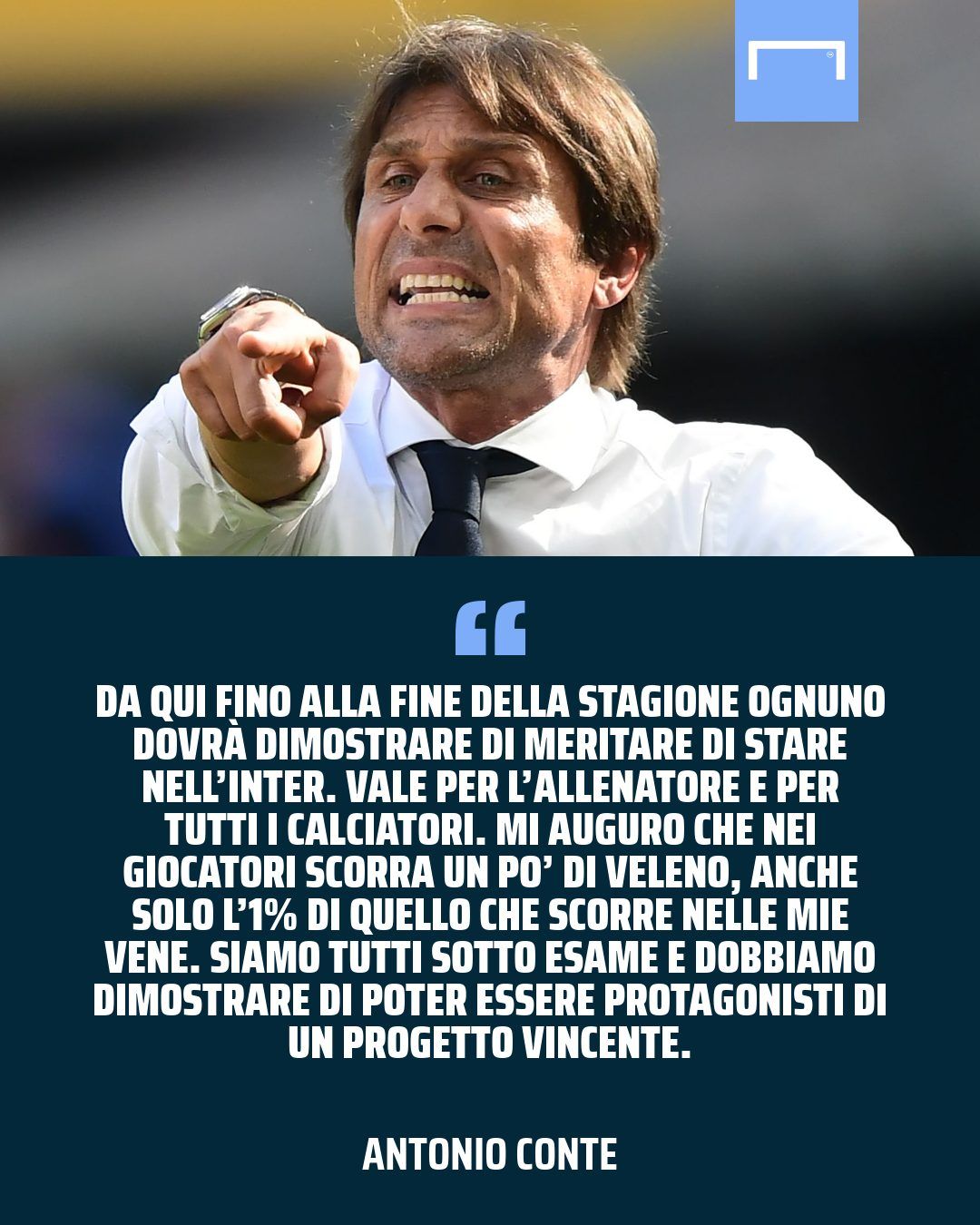 Antonio Conte post Inter-Bologna