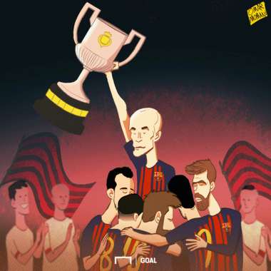 CARTOON Iniesta's Copa final
