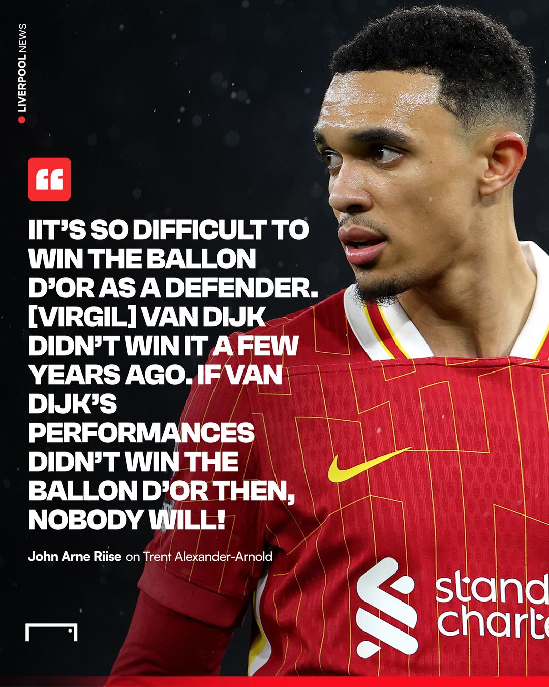 John Arne Riise Trent Alexander-Arnold Ballon d'Or