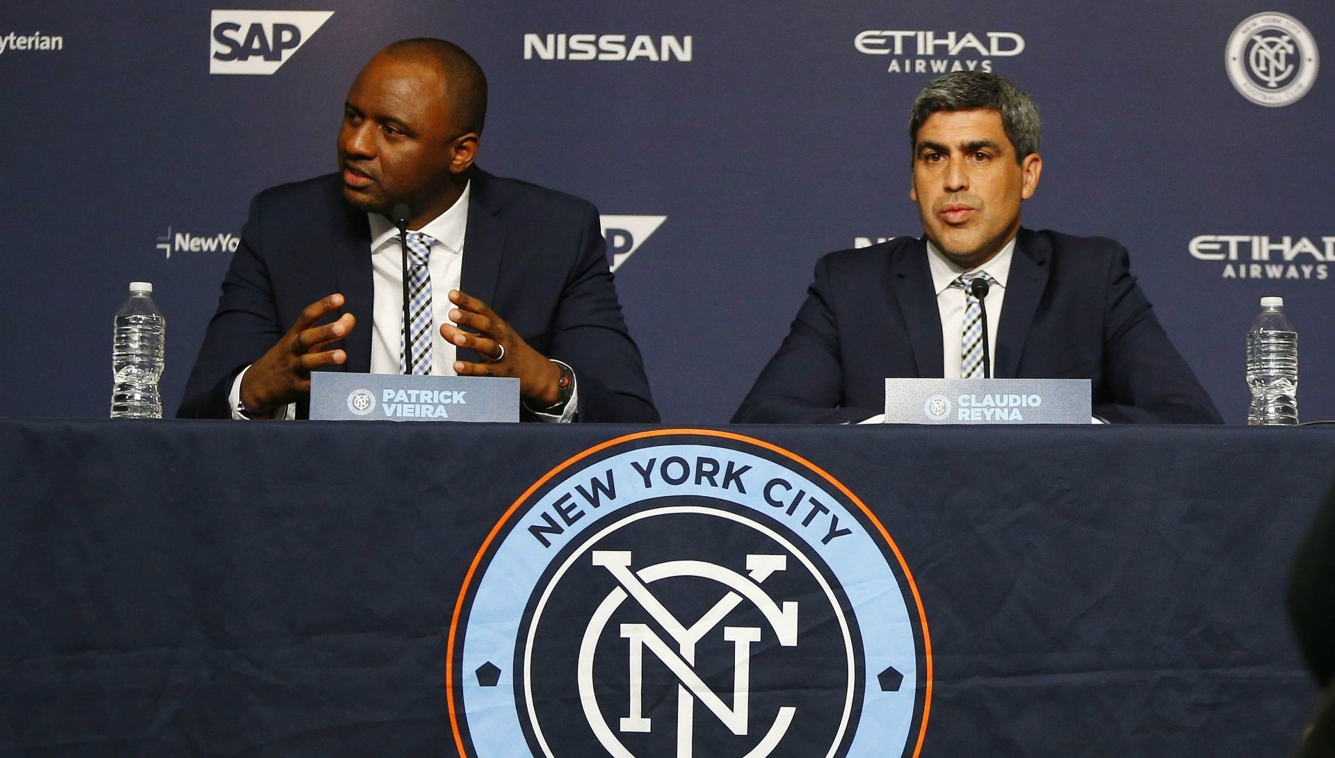 Patrick Vieira Claudio Reyna New York City FC MLS 01202016