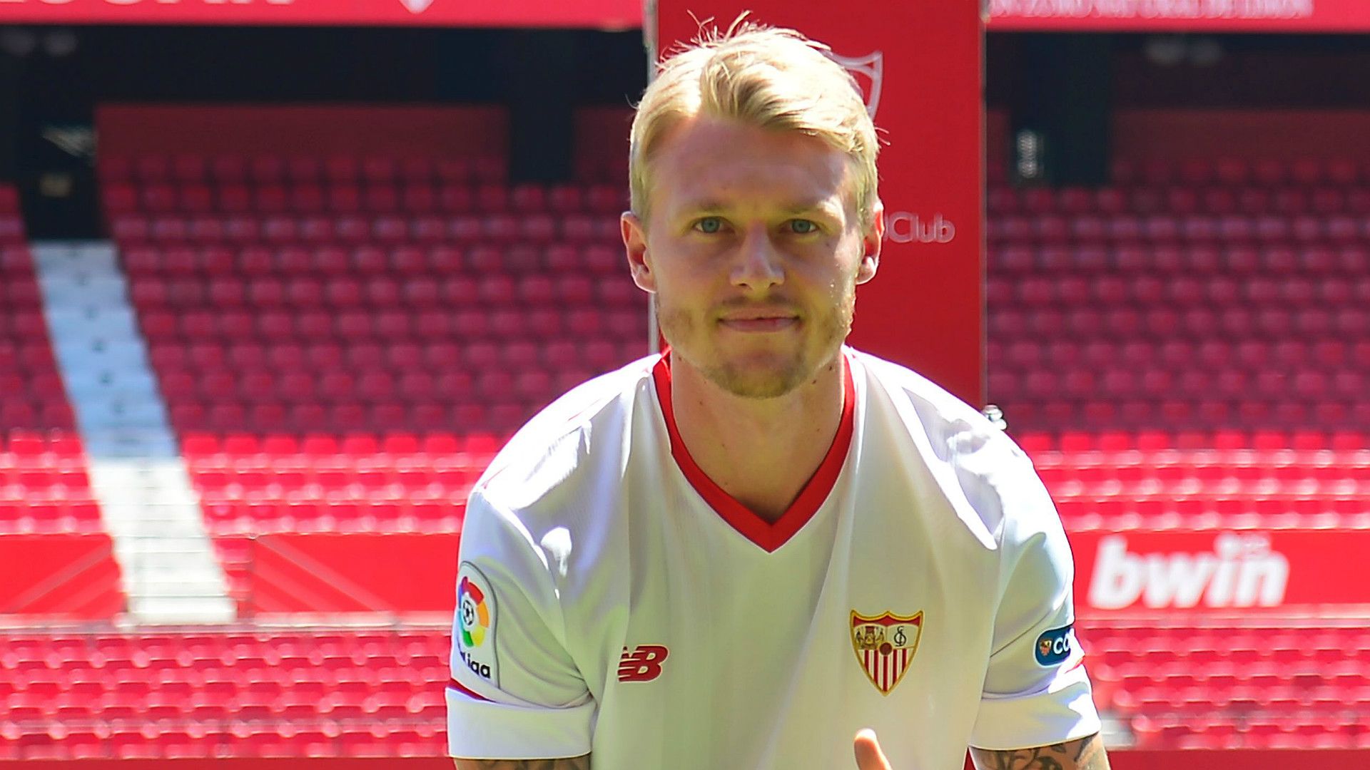 Simon Kjaer Sevilla unveiling
