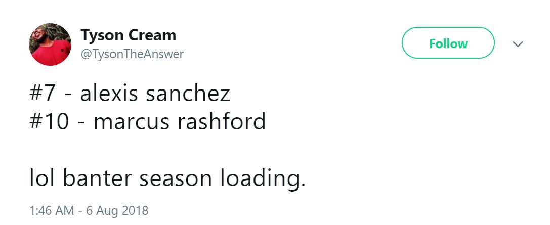 Reaction Rashford 10