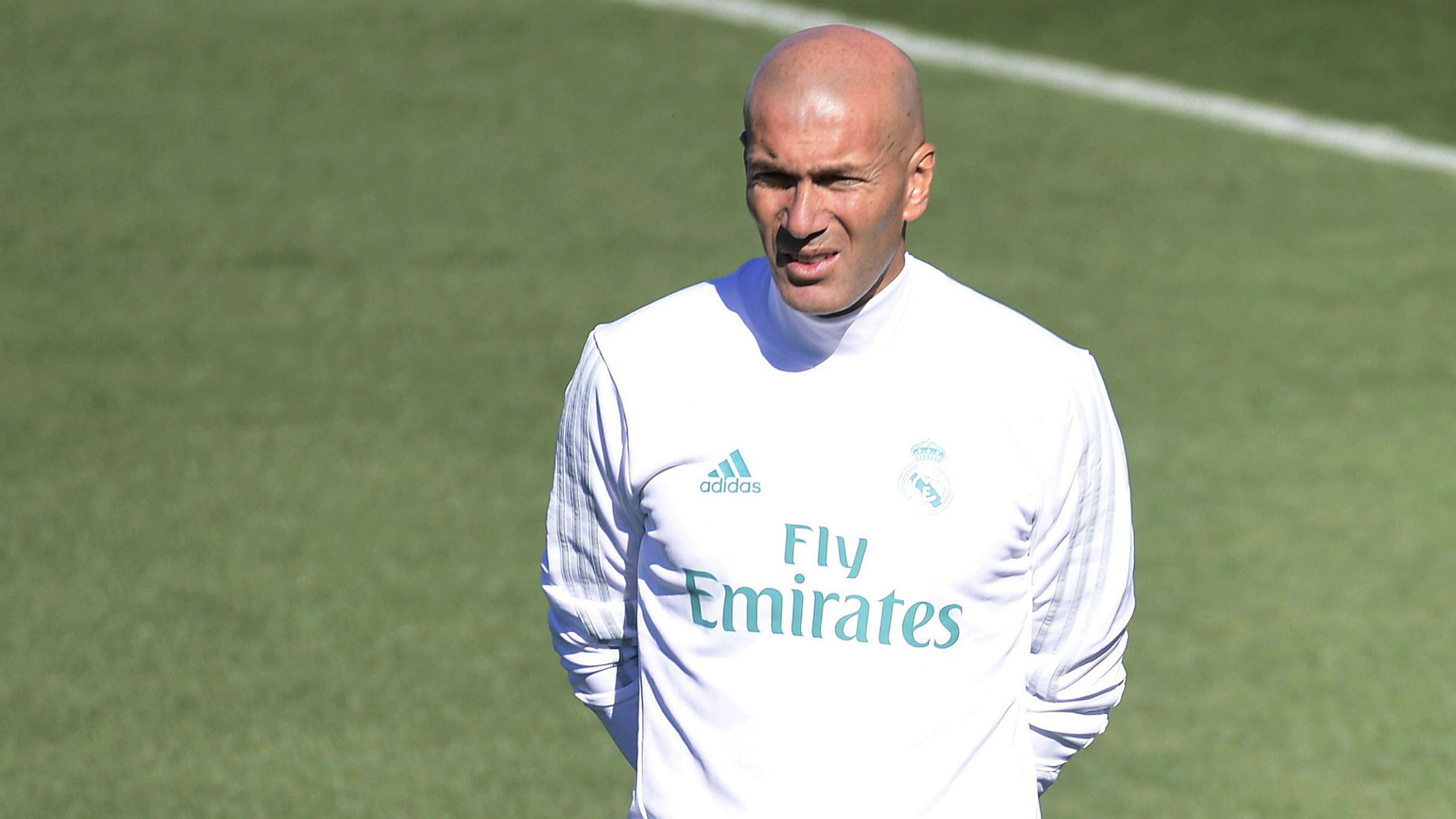 Zinedine Zidane Real Madrid training session