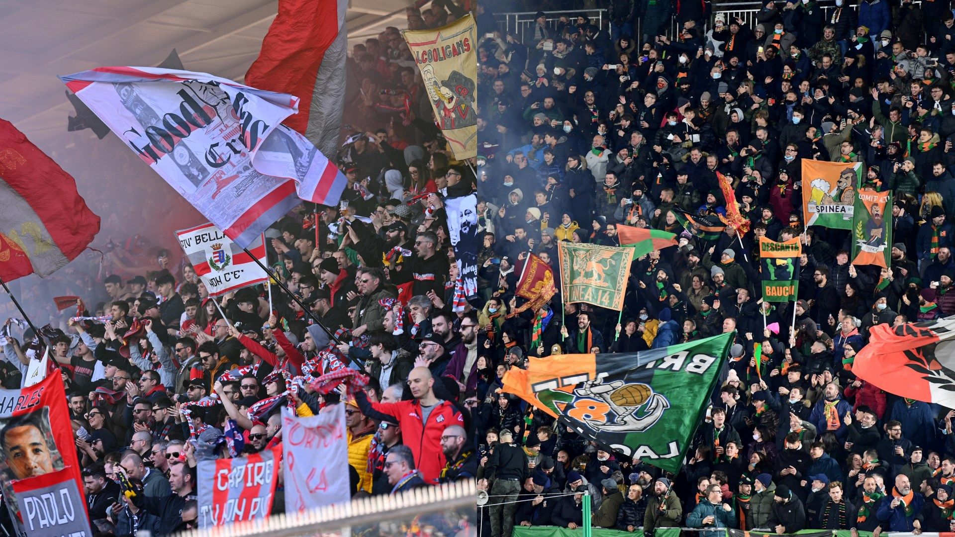 Cremonese fans Venezia fans