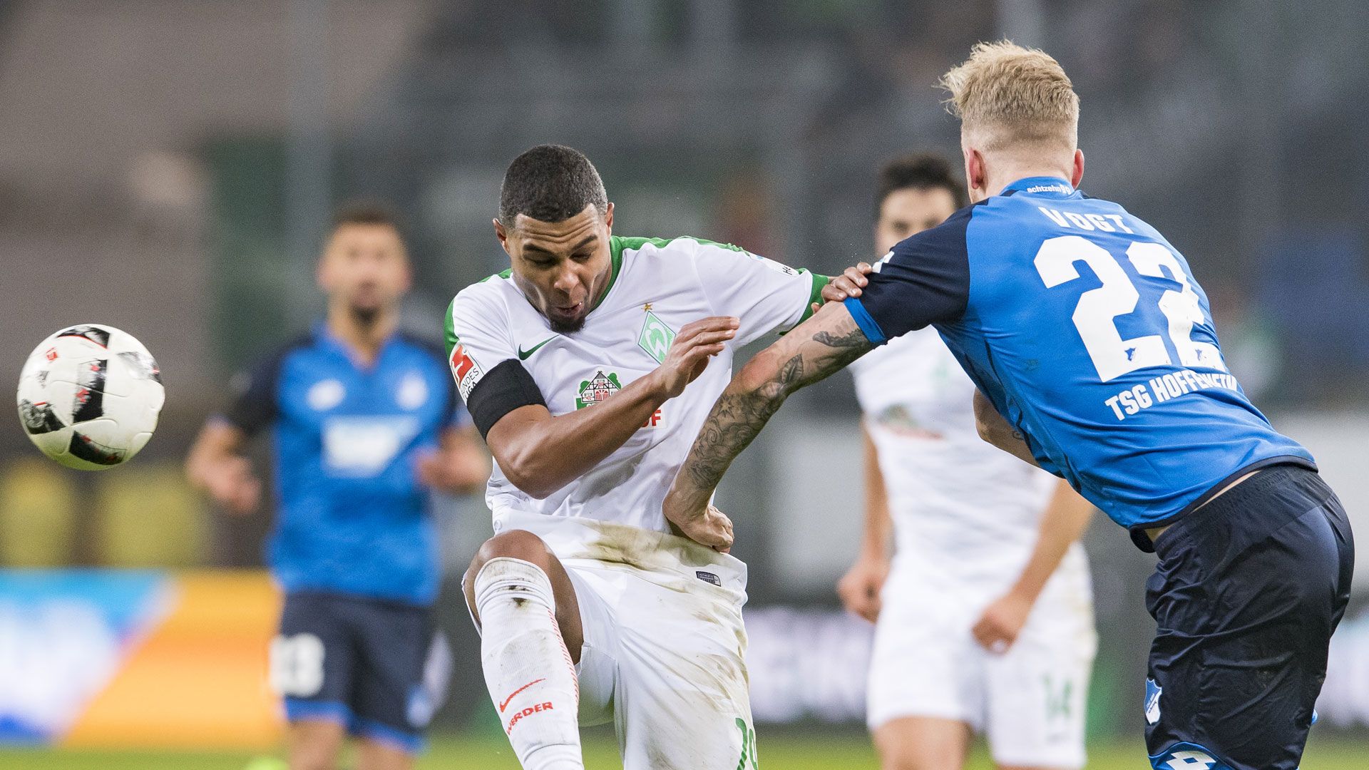 Serge Gnabry Bremen, Kevin Vogt TSG 12212016