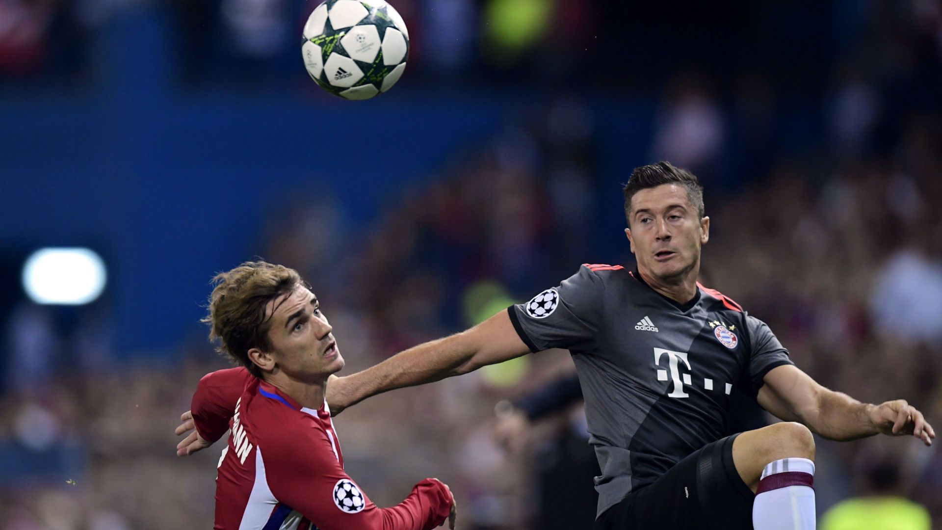 Griezmann Lewandowski Atletico Bayern Muenchen Champions League 28092016