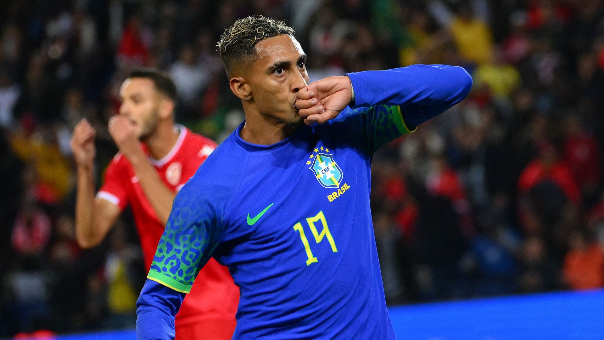 Raphinha, Brazil v Tunisia, Friendly, 27092022