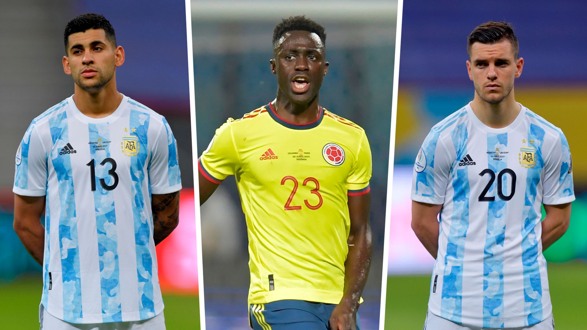 Cristian Romero, Davinson Sánchez, Giovani Lo Celso