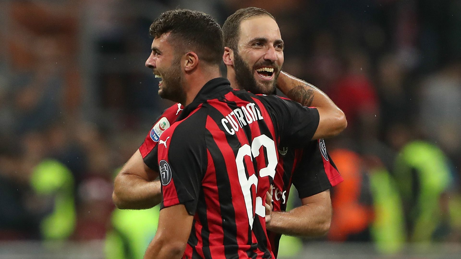 Patrick Cutrone Gonzalo Higuain Milan Roma