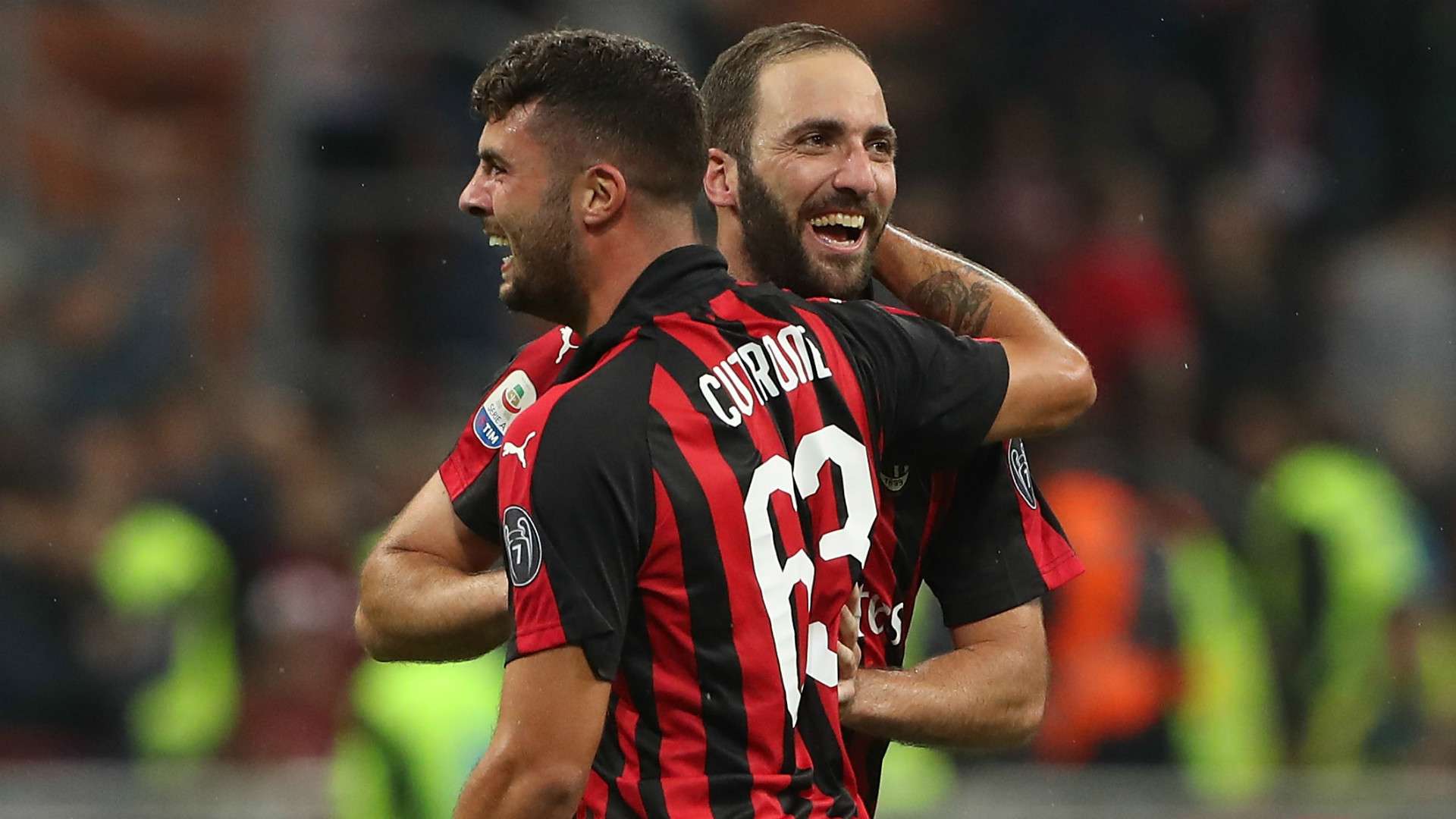 Patrick Cutrone Gonzalo Higuain Milan Roma