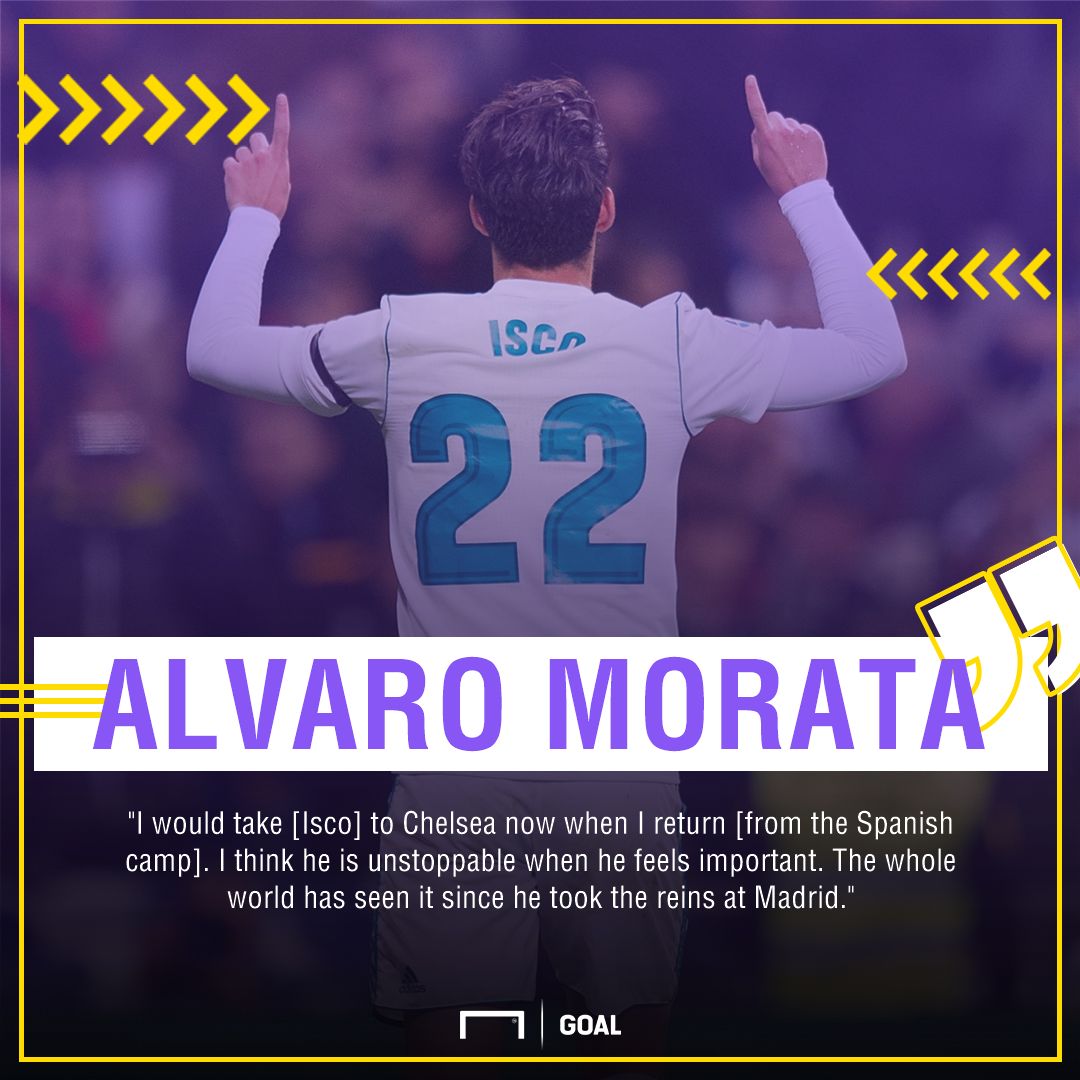 Alvaro Morata Isco to Chelsea