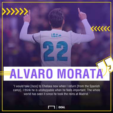 Alvaro Morata Isco to Chelsea