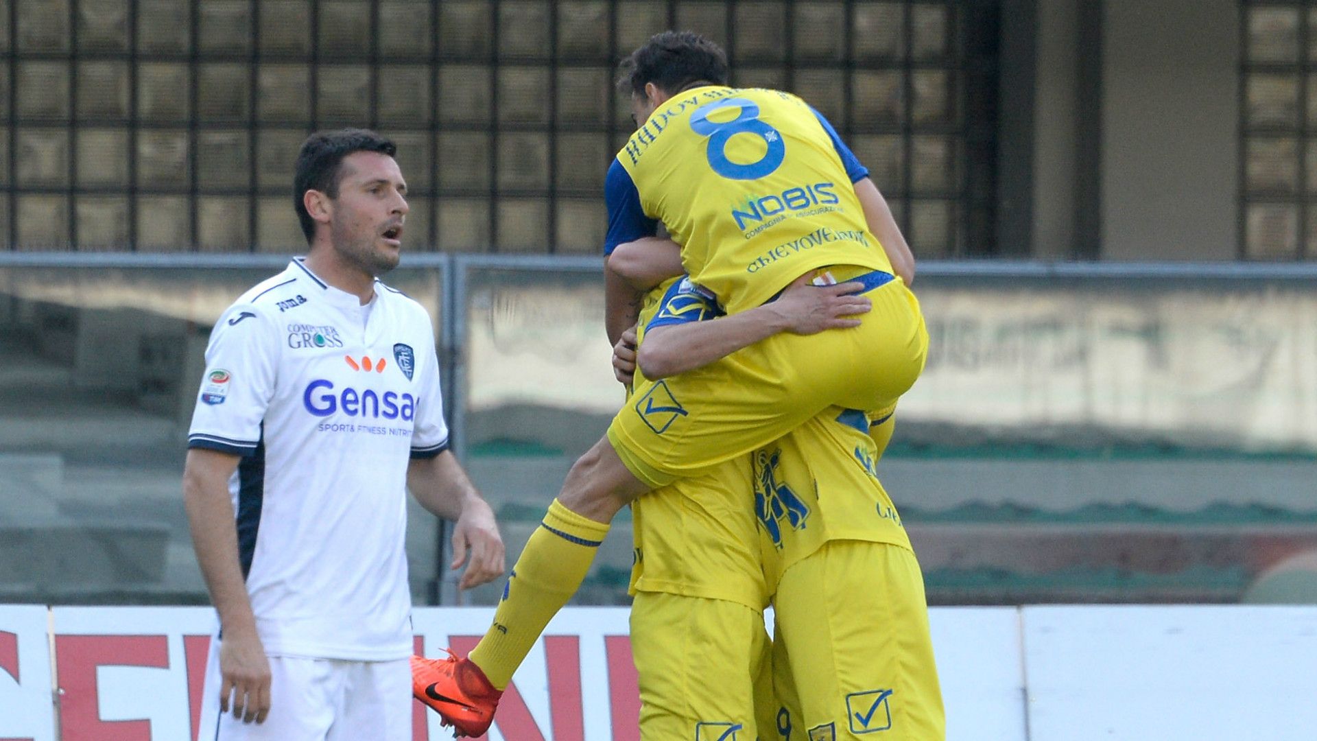 Chievo celebrates, Empoli, Serie A, 03122017