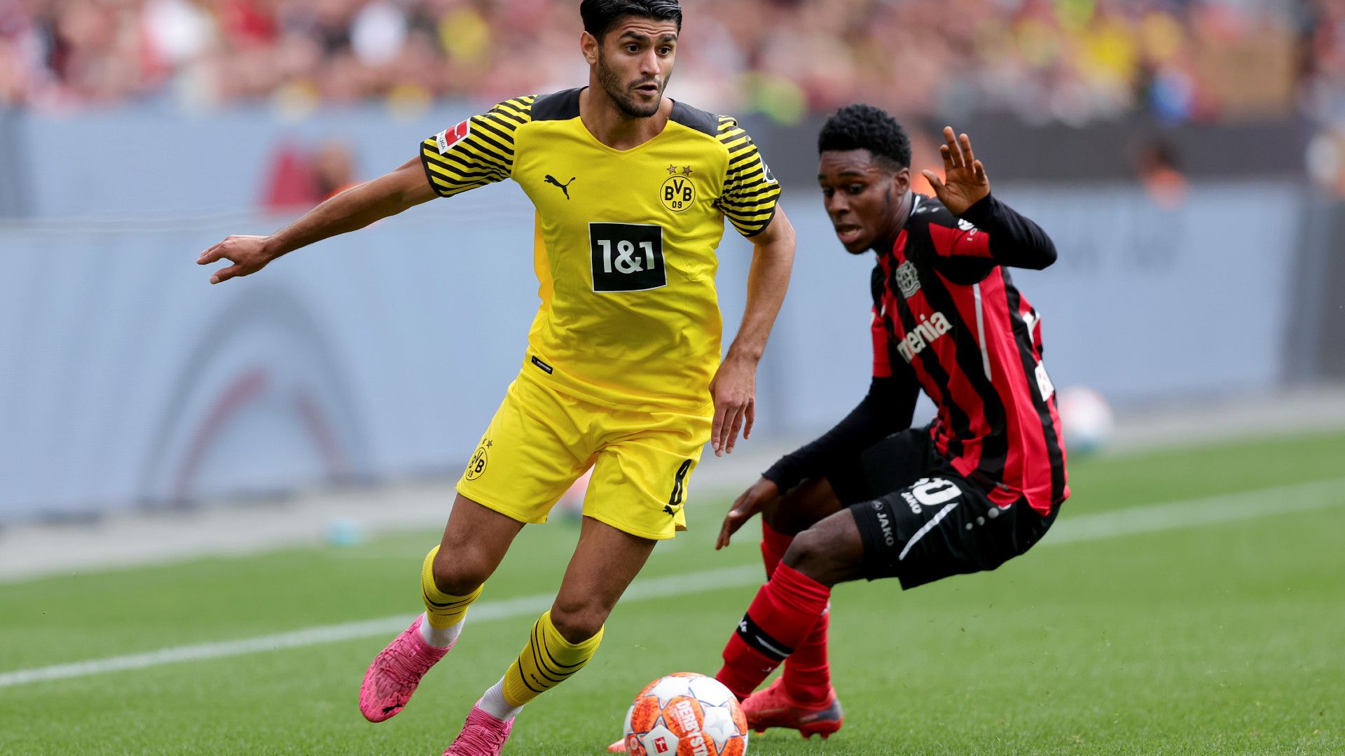 MAHMOUD DAHOUD BORUSSIA DORTMUND JEREMIE FRIMPONG BAYER LEVERKUSEN 