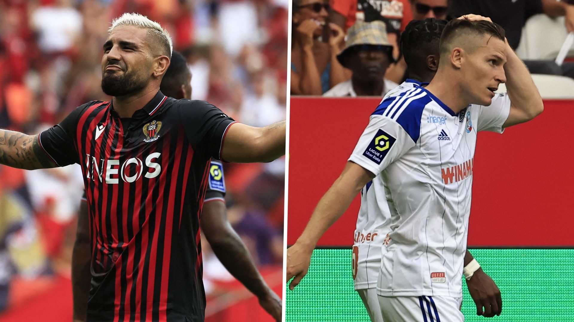Ligue 1 2e journée Nice Strasbourg 1-1