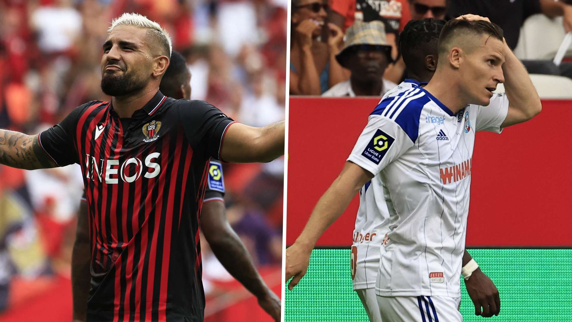 Ligue 1 2e journée Nice Strasbourg 1-1
