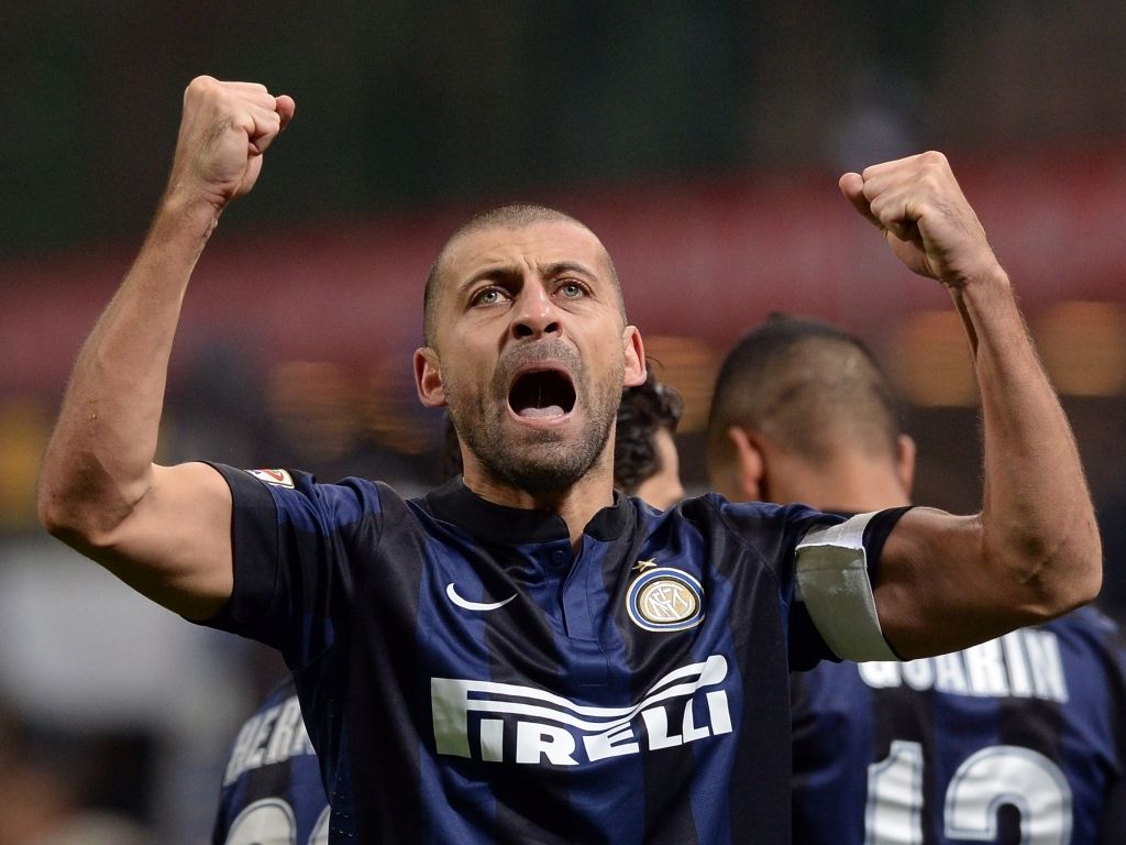 Walter Samuel, Inter, celebrates
