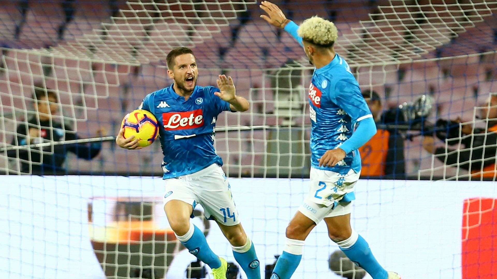 Dries Mertens Napoli Roma Serie A