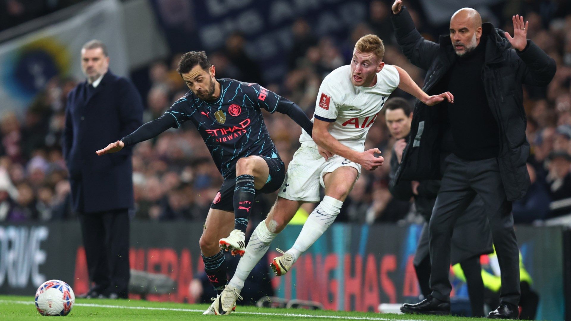 Tottenham Man City Dejan Kulusevski Bernardo Silva