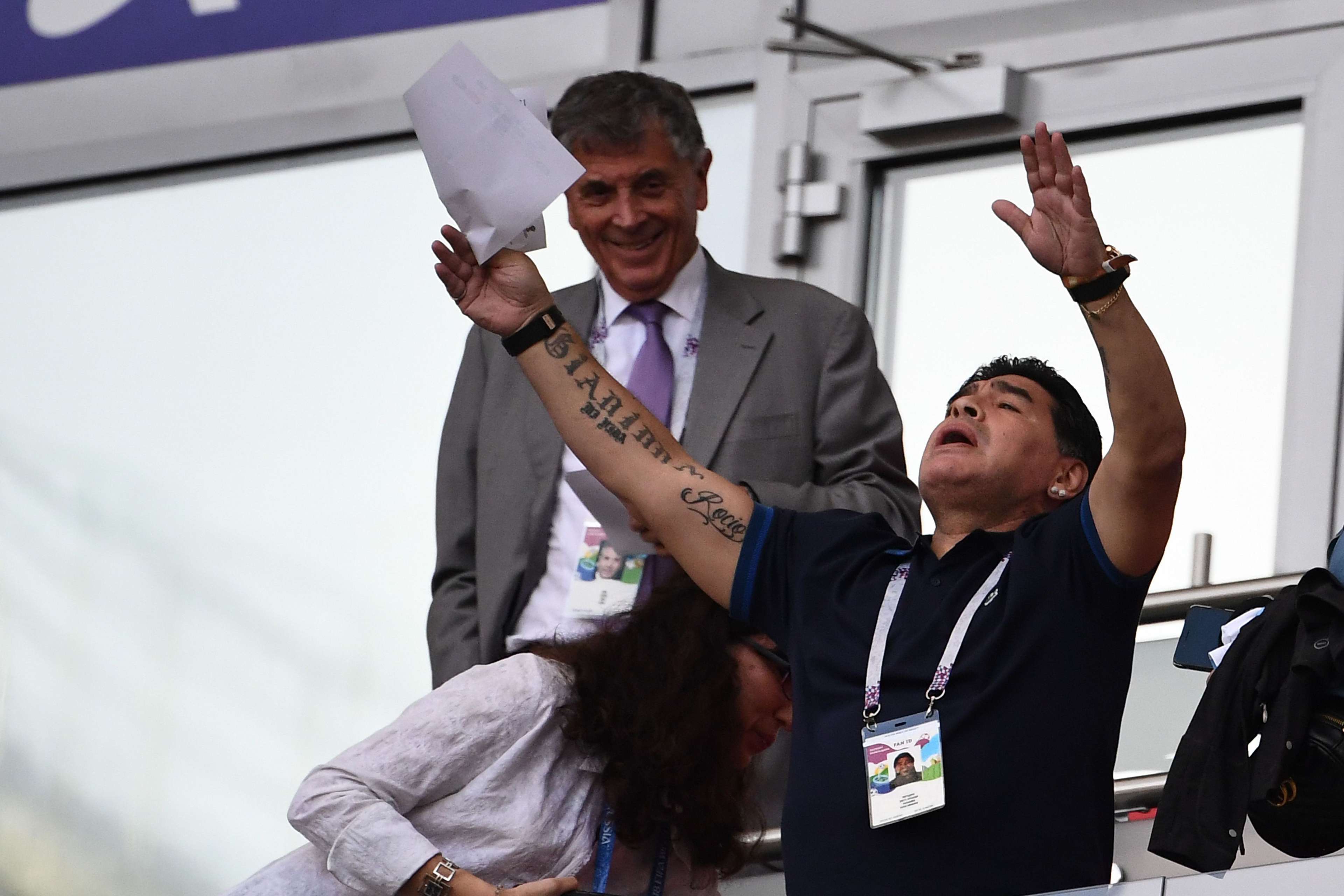 Maradona France Argentina World Cup