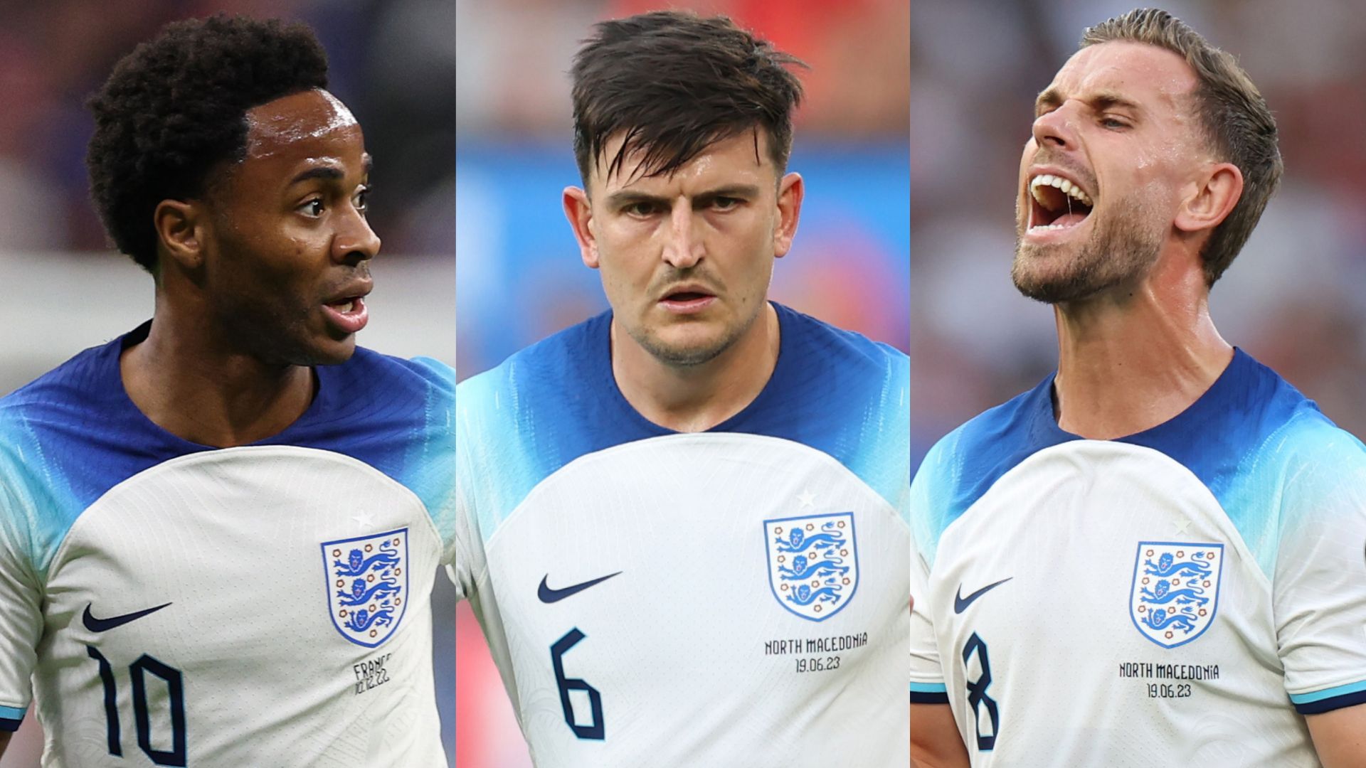 Raheem Sterling Harry Maguire Jordan Henderson England