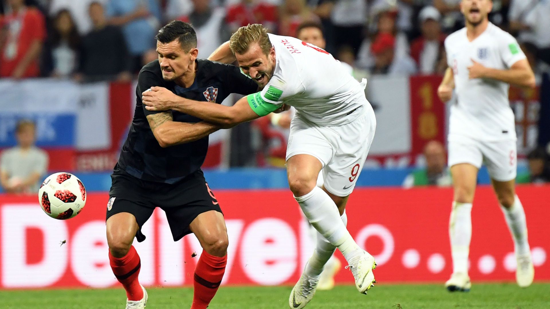 croatia england - dejan lovren harry kane - world cup - 11072018