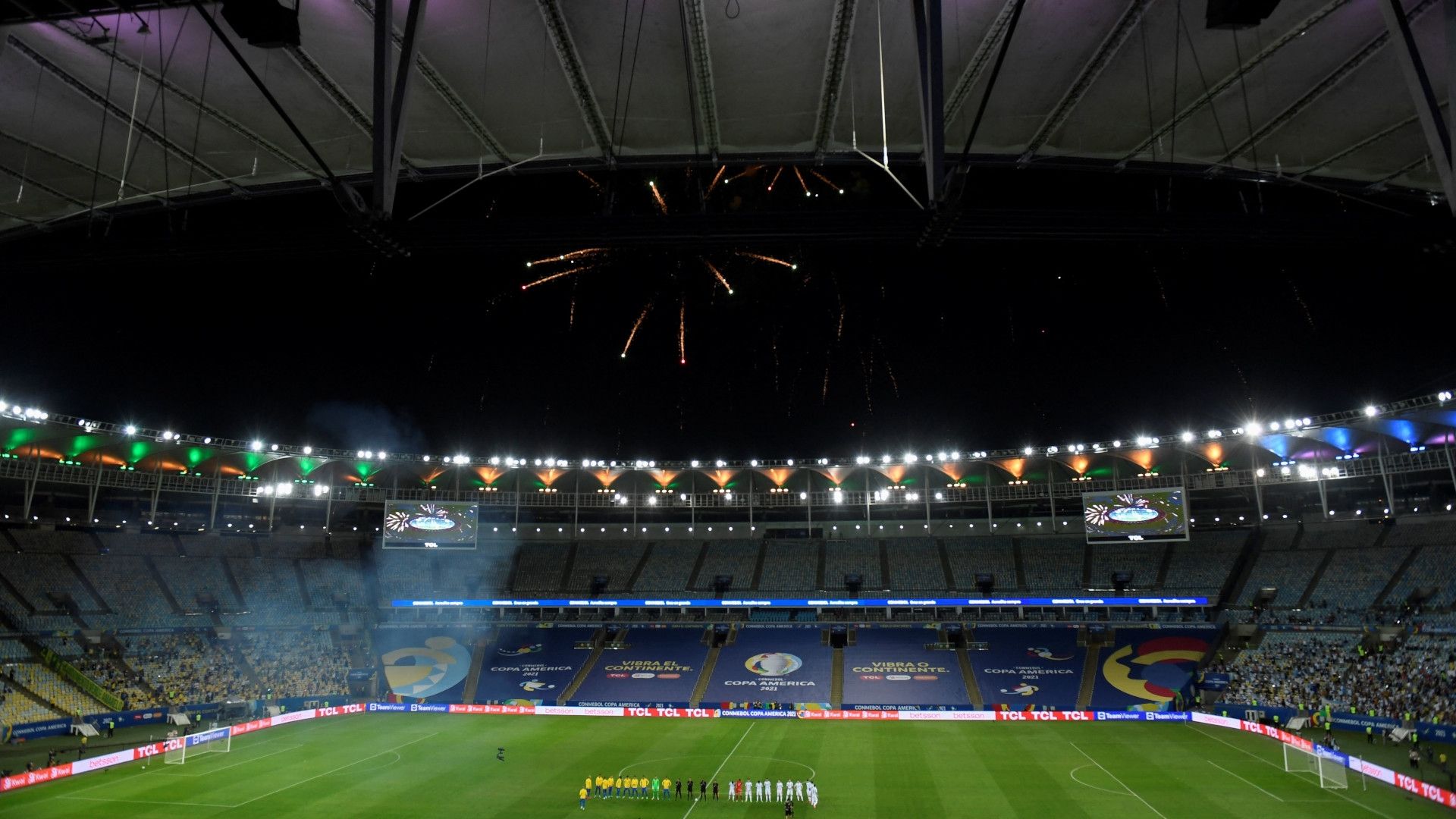 Maracanã na final Argntina x Brasil Copa América 2021