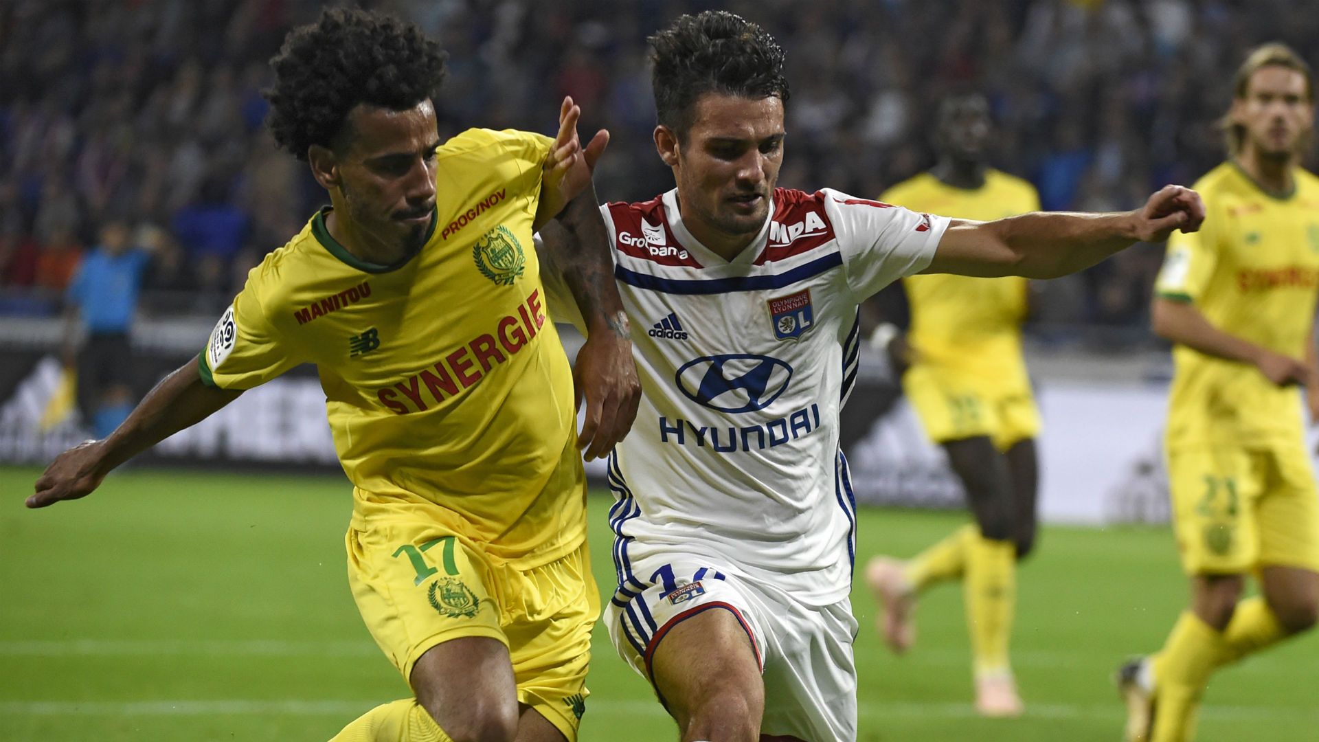 Leo Dubois Lucas Evangelista Lyon Nantes Ligue 1 29092018