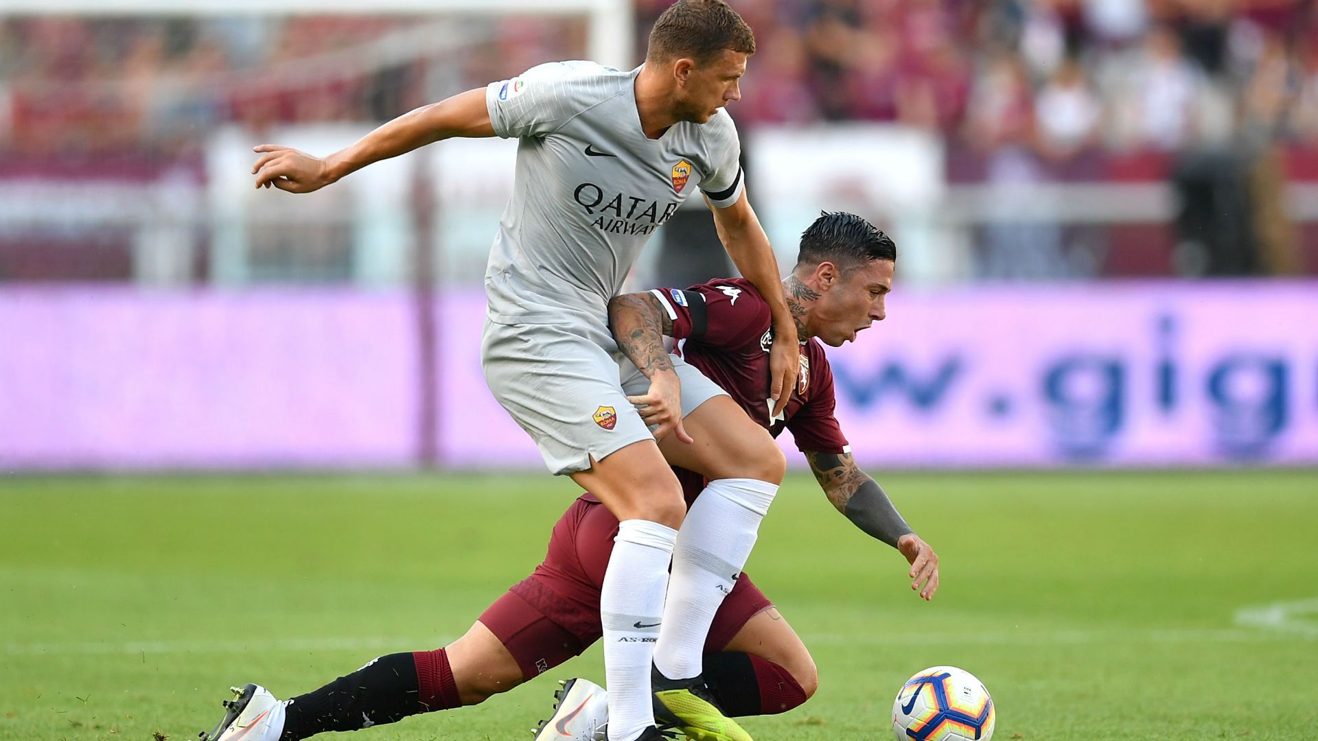 Izzo Dzeko Torino Roma Serie A